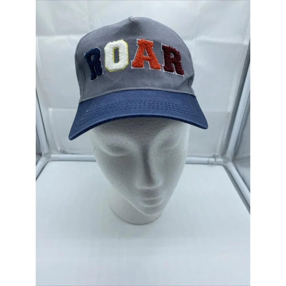 365 Kids Gray ROAR Youth Baseball Hat Cap Adjustable Snap-back